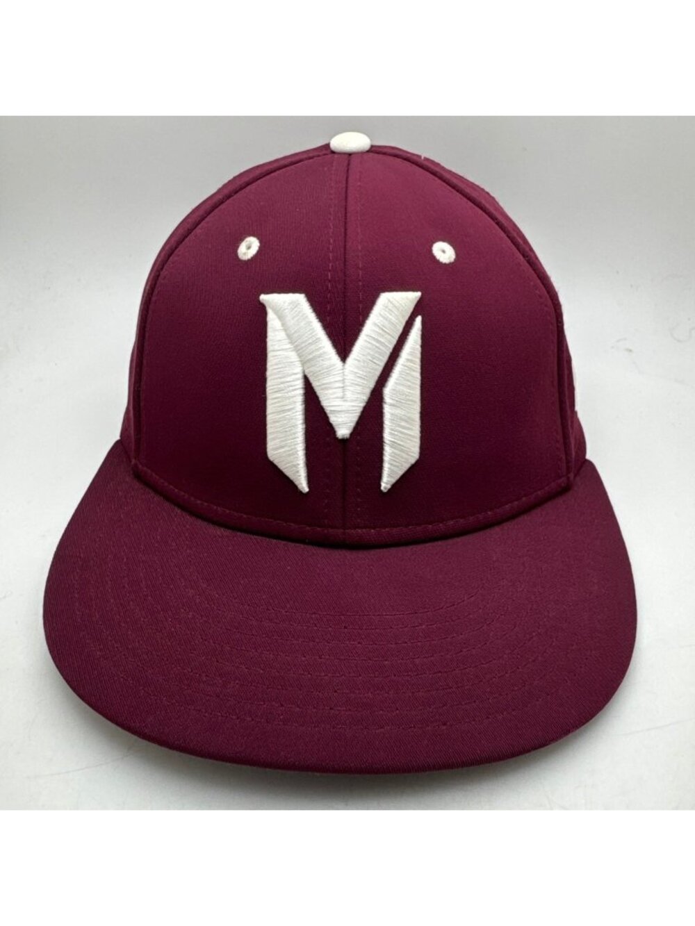 Under Armour MASH Maroon Baseball Fitted Hat Cap On Field Fit Small